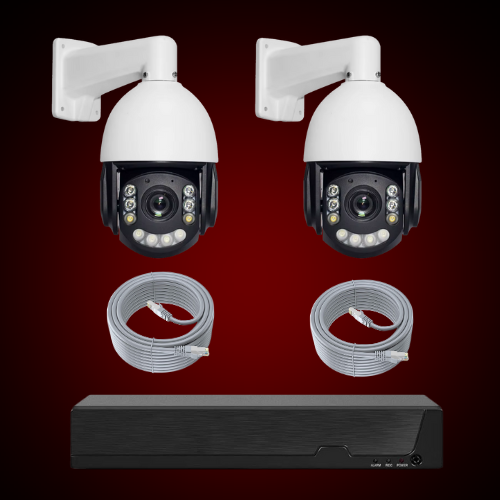 8MP 4K PTZ IP camera kit