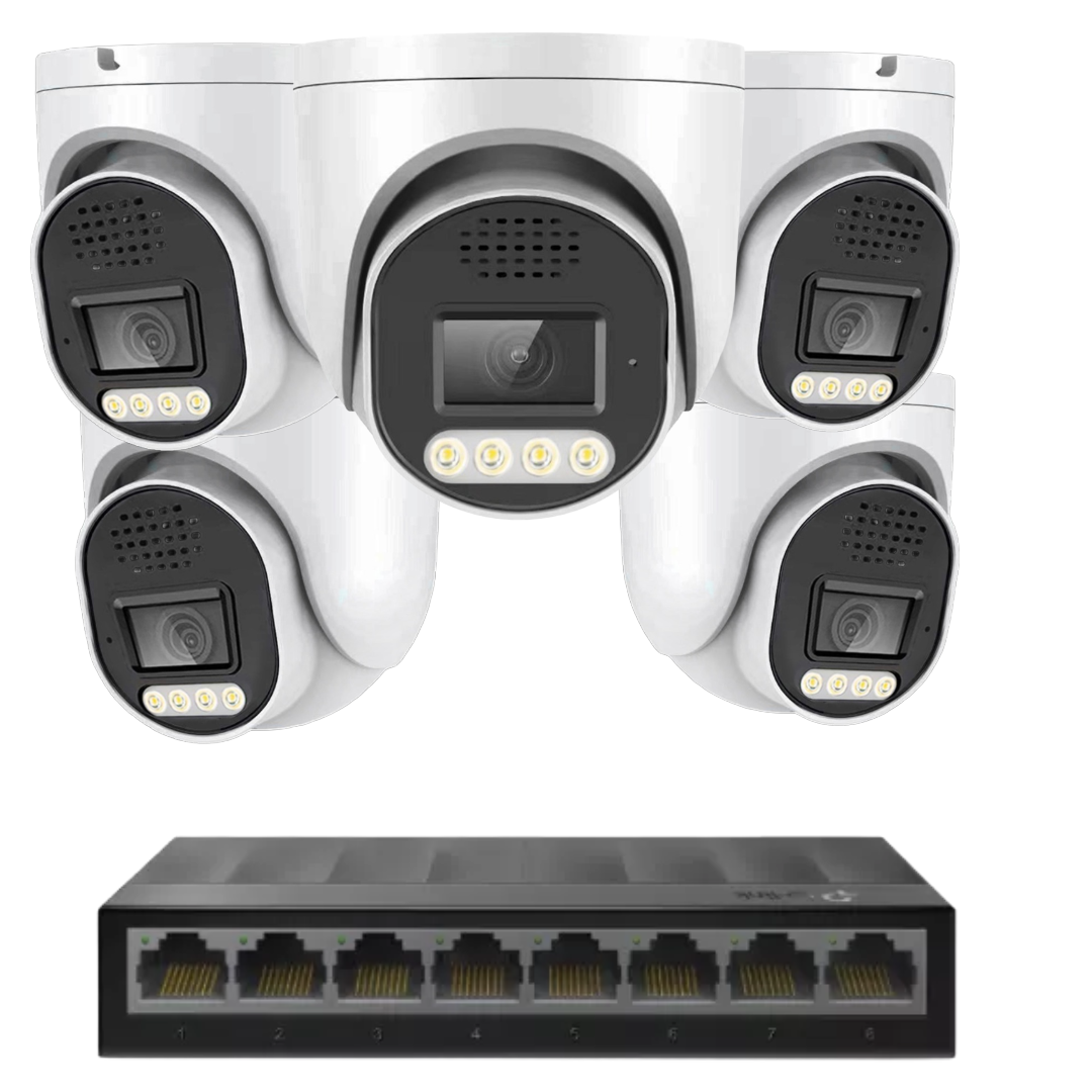 Standard 8MP 4k IP plug and play camera Kit