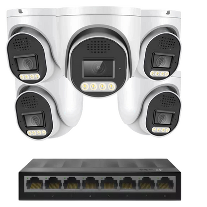 Standard 8MP 4k IP plug and play camera Kit