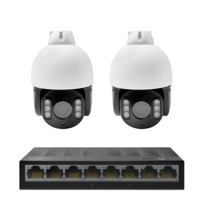 PTZ 8MP 4k IP plug and play camera Kit