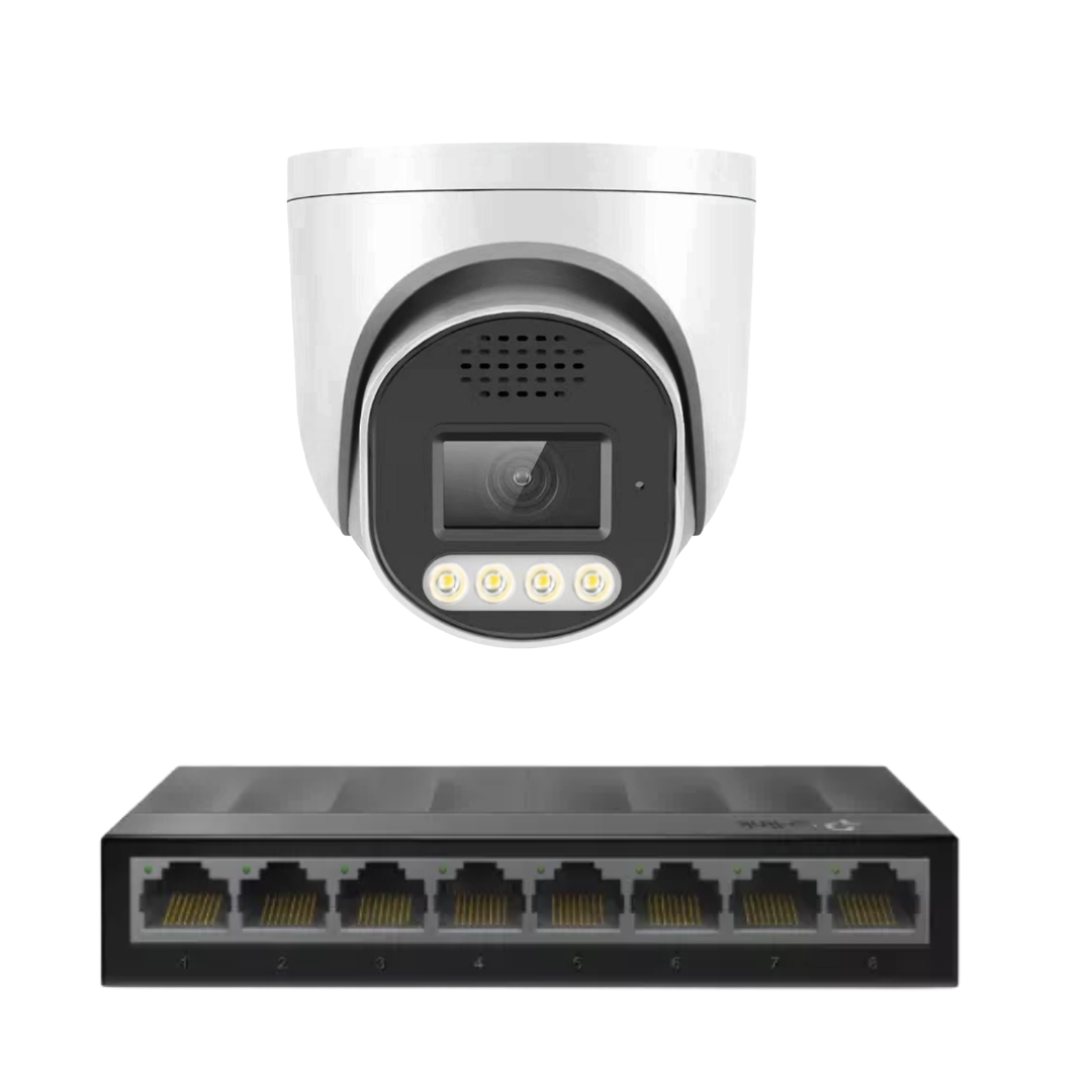 Standard 8MP 4k IP plug and play camera Kit