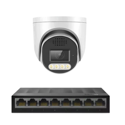 Standard 8MP 4k IP plug and play camera Kit