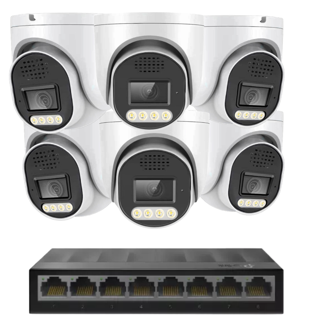 Standard 8MP 4k IP plug and play camera Kit