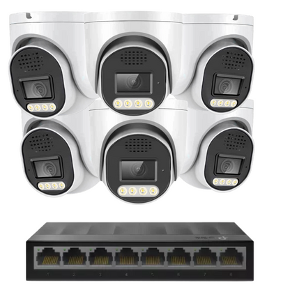 Standard 8MP 4k IP plug and play camera Kit