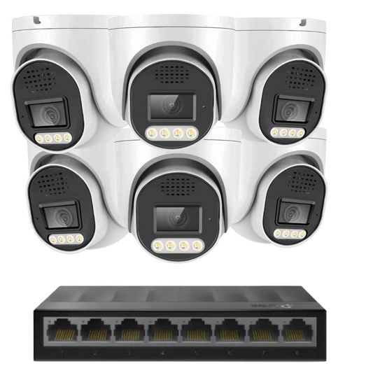 Standard 8MP 4k IP plug and play camera Kit