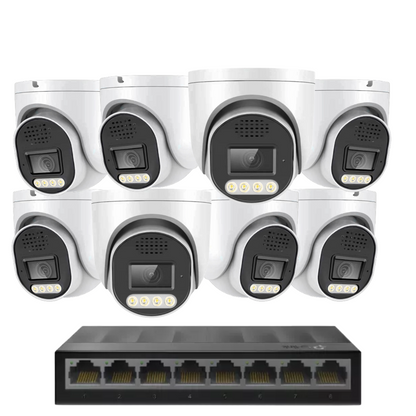 Standard 8MP 4k IP plug and play camera Kit