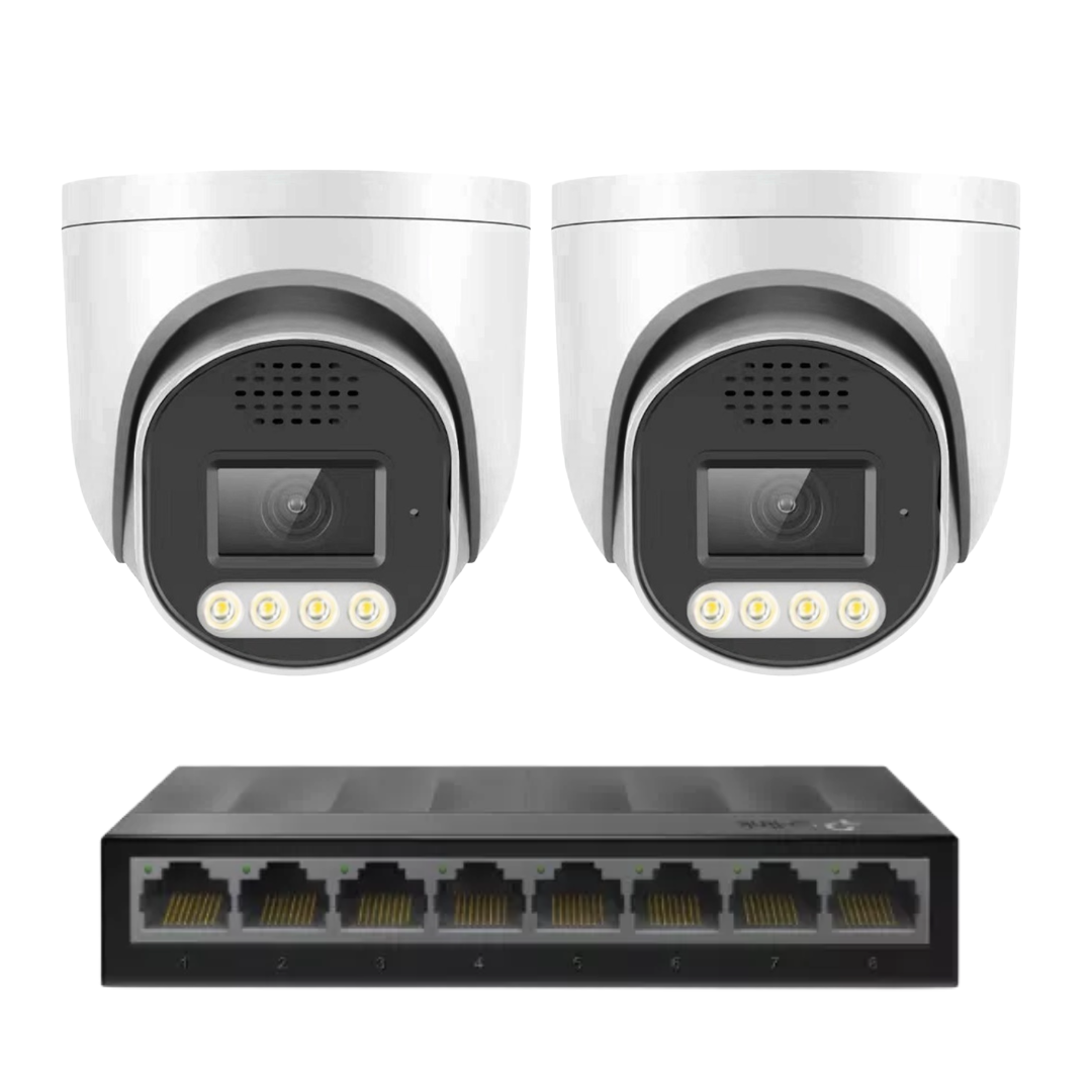 Standard 8MP 4k IP plug and play camera Kit