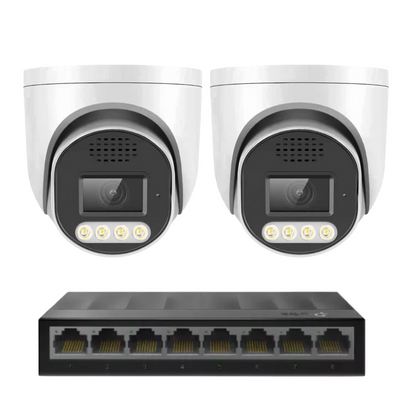 Standard 8MP 4k IP plug and play camera Kit