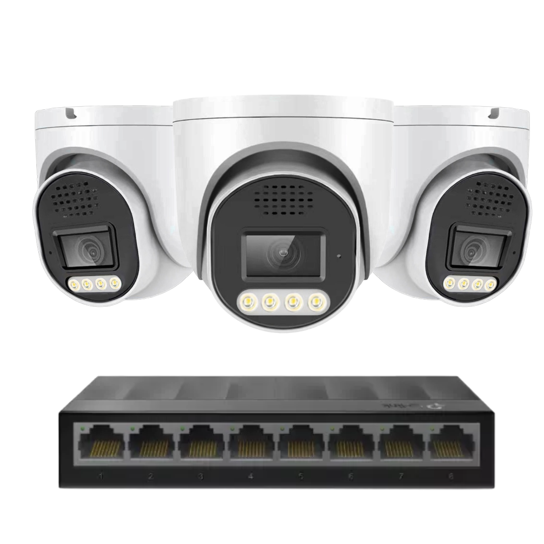 Standard 8MP 4k IP plug and play camera Kit